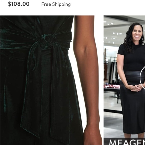 Velvet Green Jumpsuit! - Picture 3 of 7